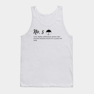 Number five Hargreeves definition and umbrella Tank Top